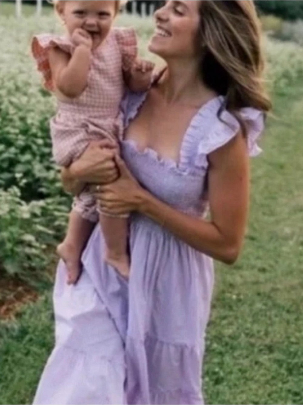 100% Linen Hill House Lavender Smocked Nap Dress